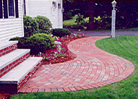 Landscaped Walkway with Steps